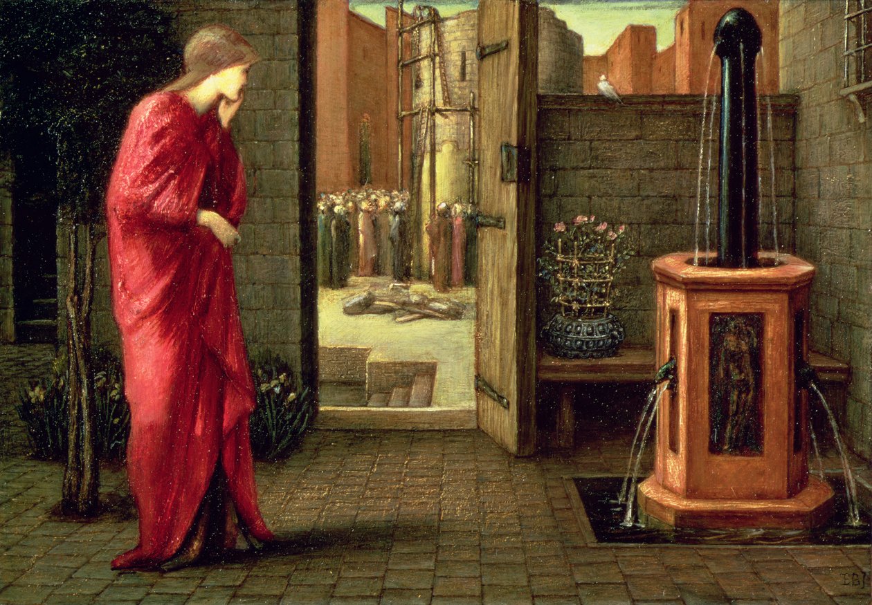 Danae ser på bygningen av det frekke tårnet, 1872 av Edward Burne Jones