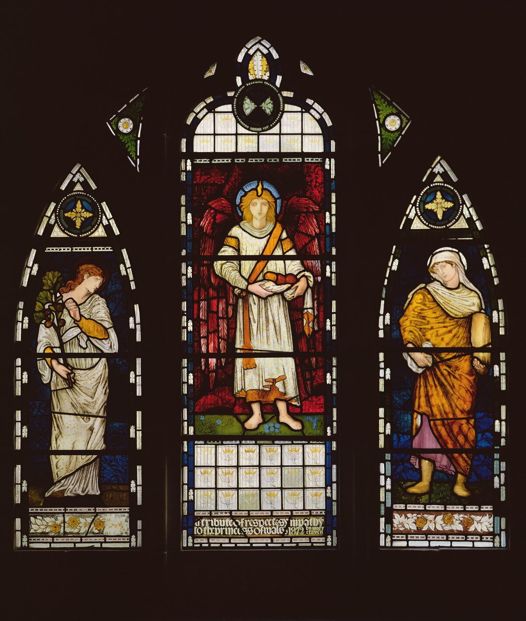 Dorothea og Theophilus, ca. 1861-62 av Edward Burne Jones