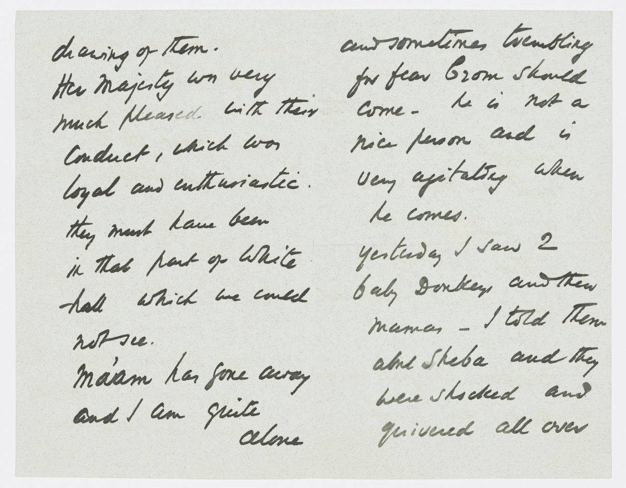Brev til kunstnerens barnebarn Angela Thirkell (blyant på papir) av Edward Burne Jones