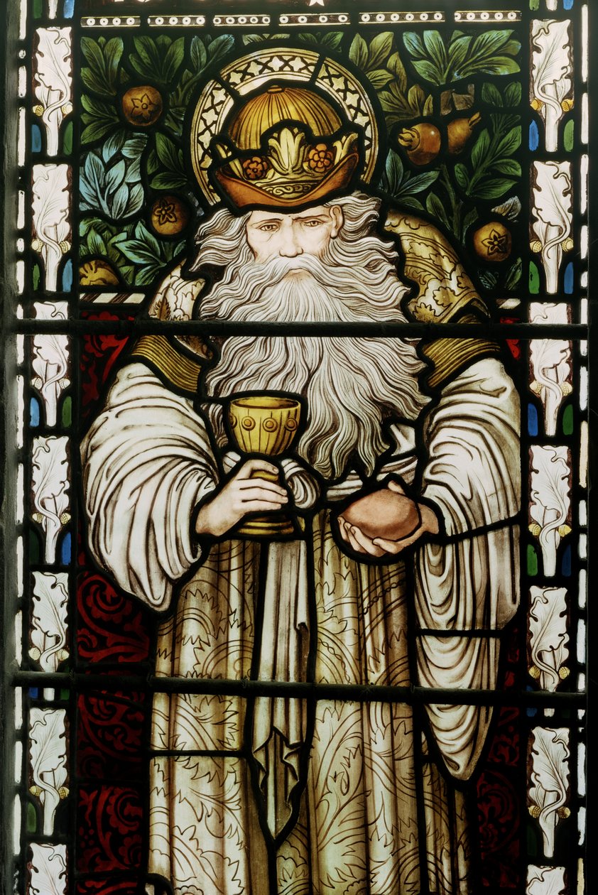 Melchizedek, King Of Salem, 1876 (farget glass) av Edward Burne Jones