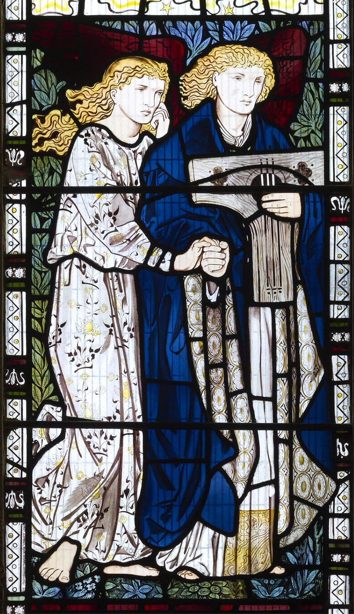 Musikalsk engel, 1865 av Edward Burne Jones