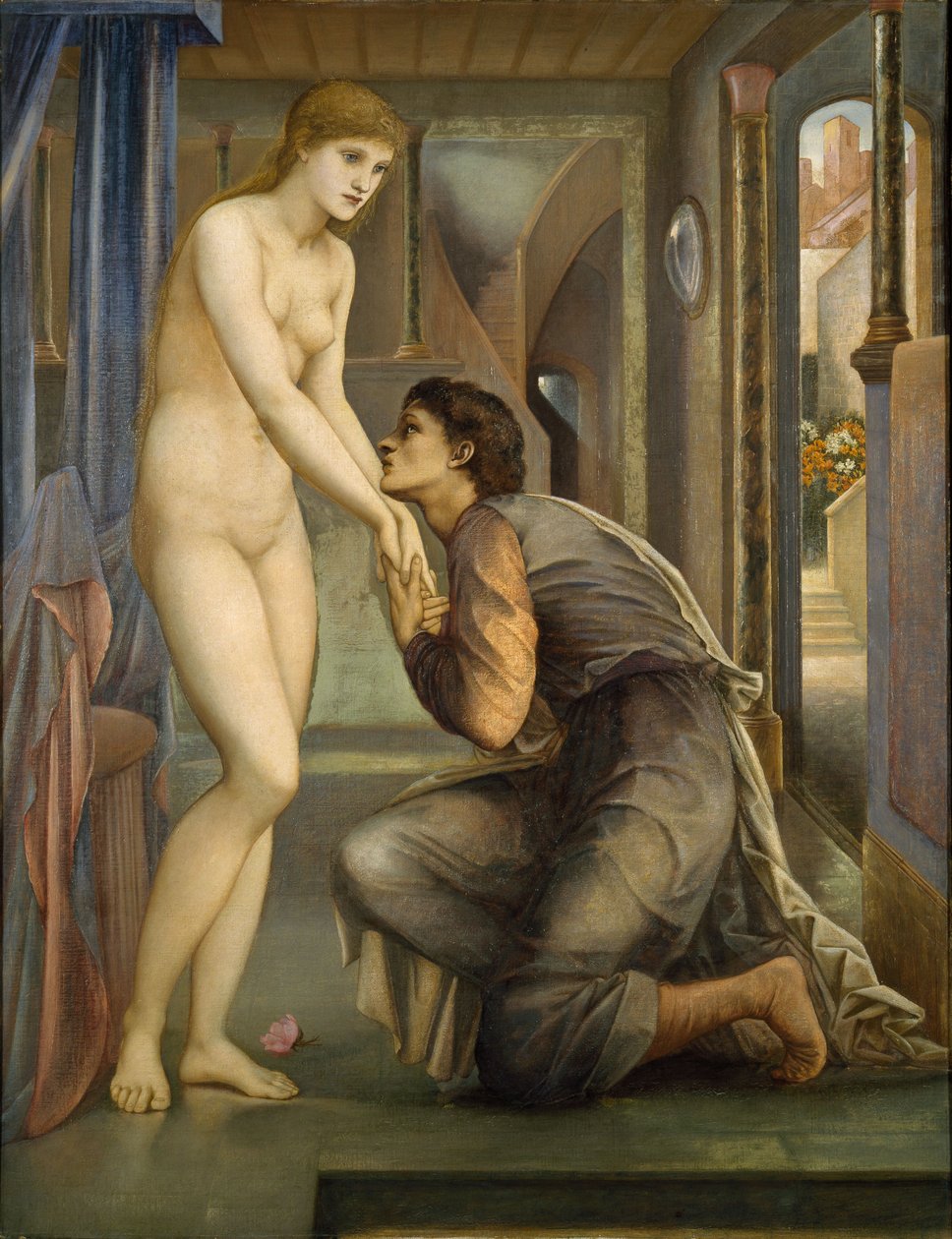 Pygmalion og bildet - The Soul Attains, 1878 av Edward Burne Jones