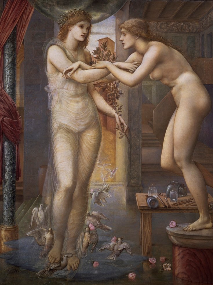 Pygmalion and the Image: The Godhead Fires, 1868-78 av Edward Burne Jones