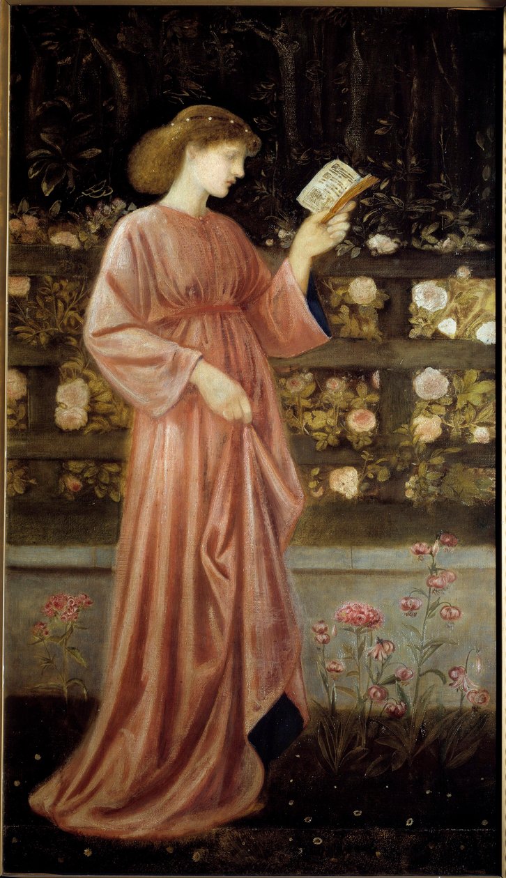 Representasjon av prinsesse Sabra, datter av kongen Illustrasjon av prinsessen av St. George og dragen. Maleri av Edward Burne Jones (1833-1898) 1865-1866 Søn. 1x0,6 m Paris, musee d
