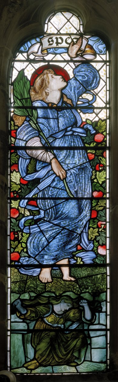 Rochdale, St Chad, Morris & Co., Edward Burne-Jones, Hope, 1873 av Edward Burne Jones