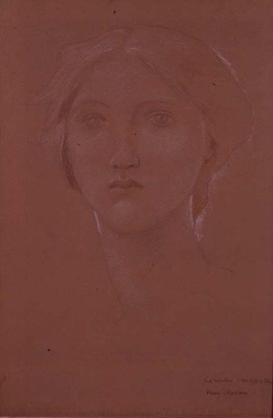 Studie av Margaret Burne-Jones for 