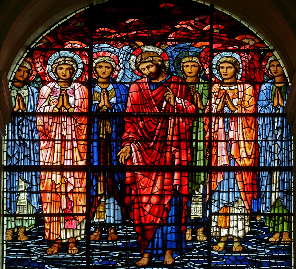 The Ascension, 1885-1897 (farget glass) av Edward Burne Jones