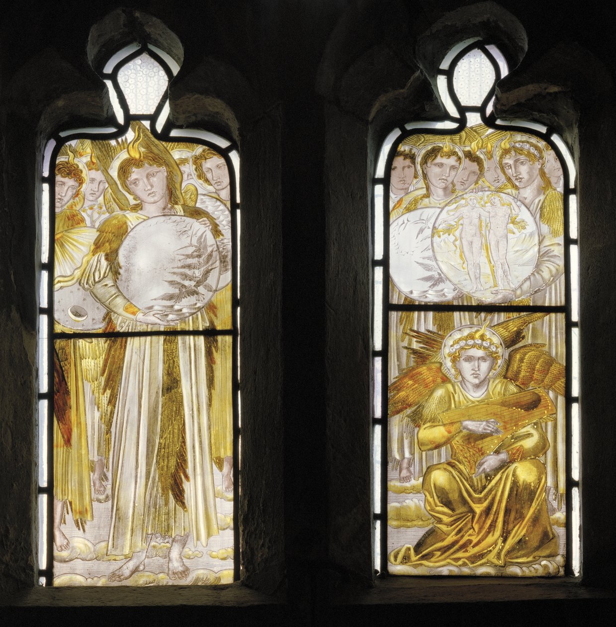The Days of Creation, detalj, 1870 av Edward Burne Jones
