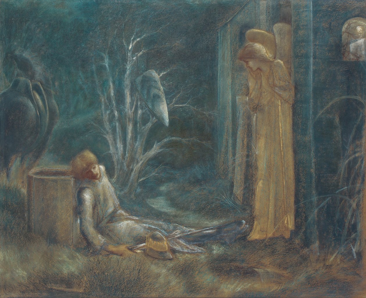 Drømmen om Lancelot, av Edward Burne Jones