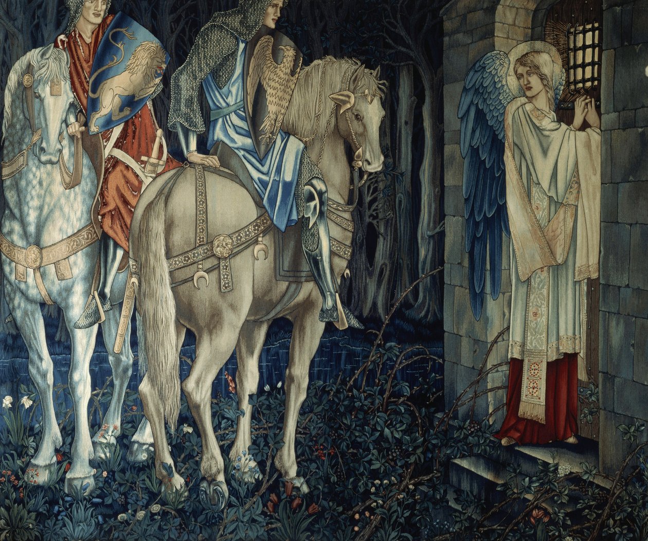 Sir Gawains og Sir Ewains svikt i å oppnå den hellige gral, 1893-95 av Edward Burne Jones