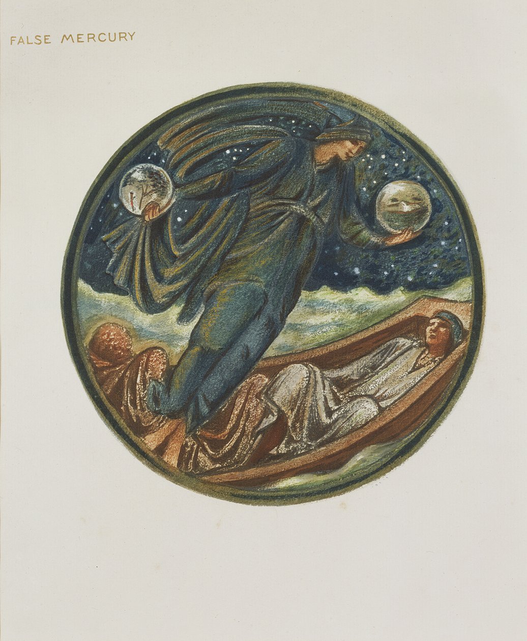 Blomsterboken: XXXVI. Falsk Mercury, 1905 (litho med gouache på papir) av Edward Burne Jones