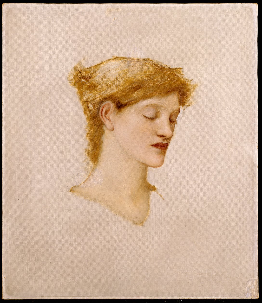 Hodet til en kvinne av Edward Burne Jones