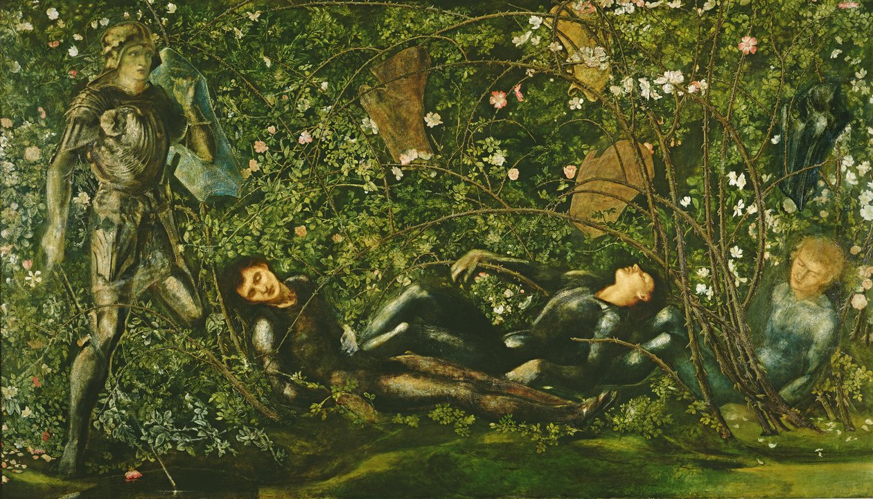 The Knights and the Briar Rose, 1869 av Edward Burne Jones