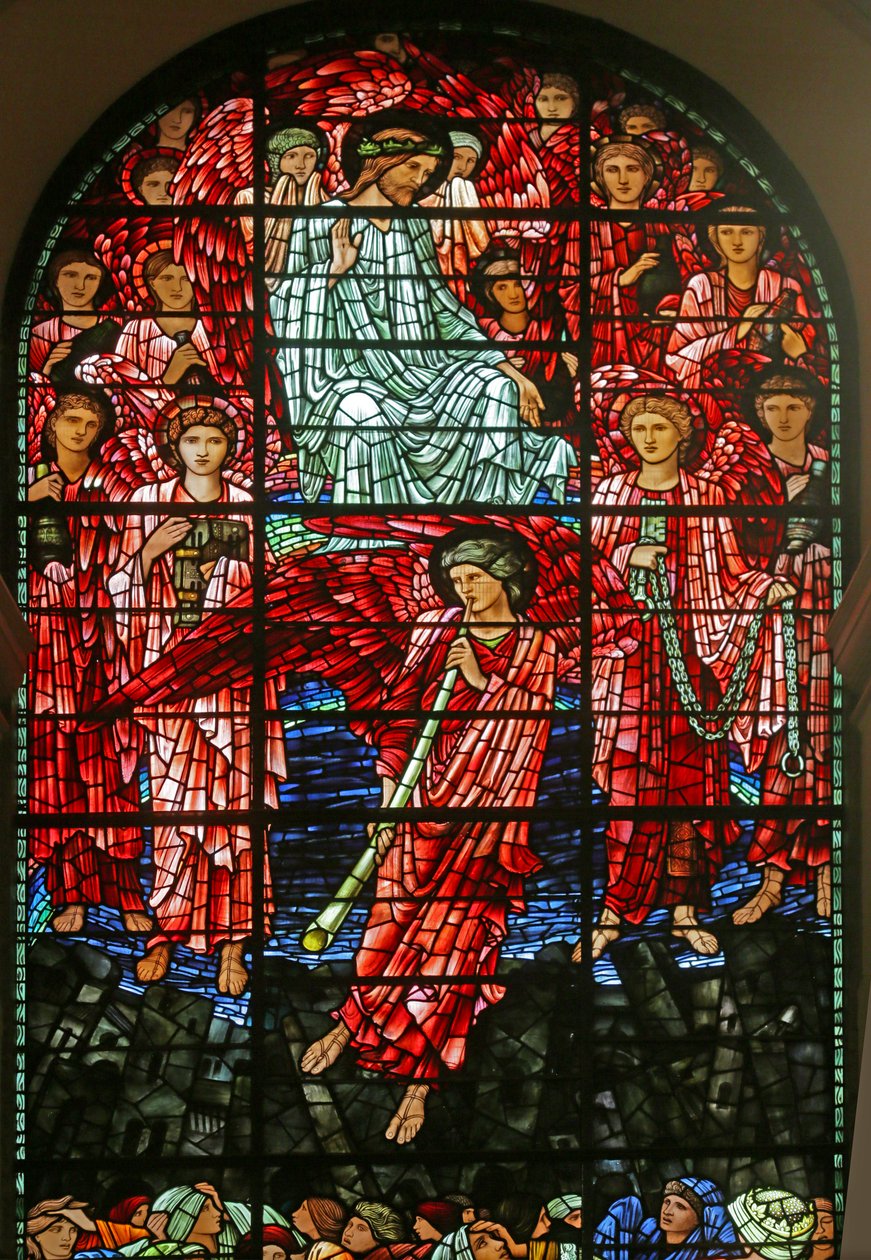 The Last Judgement, 1885-1897 (farget glass) av Edward Burne Jones