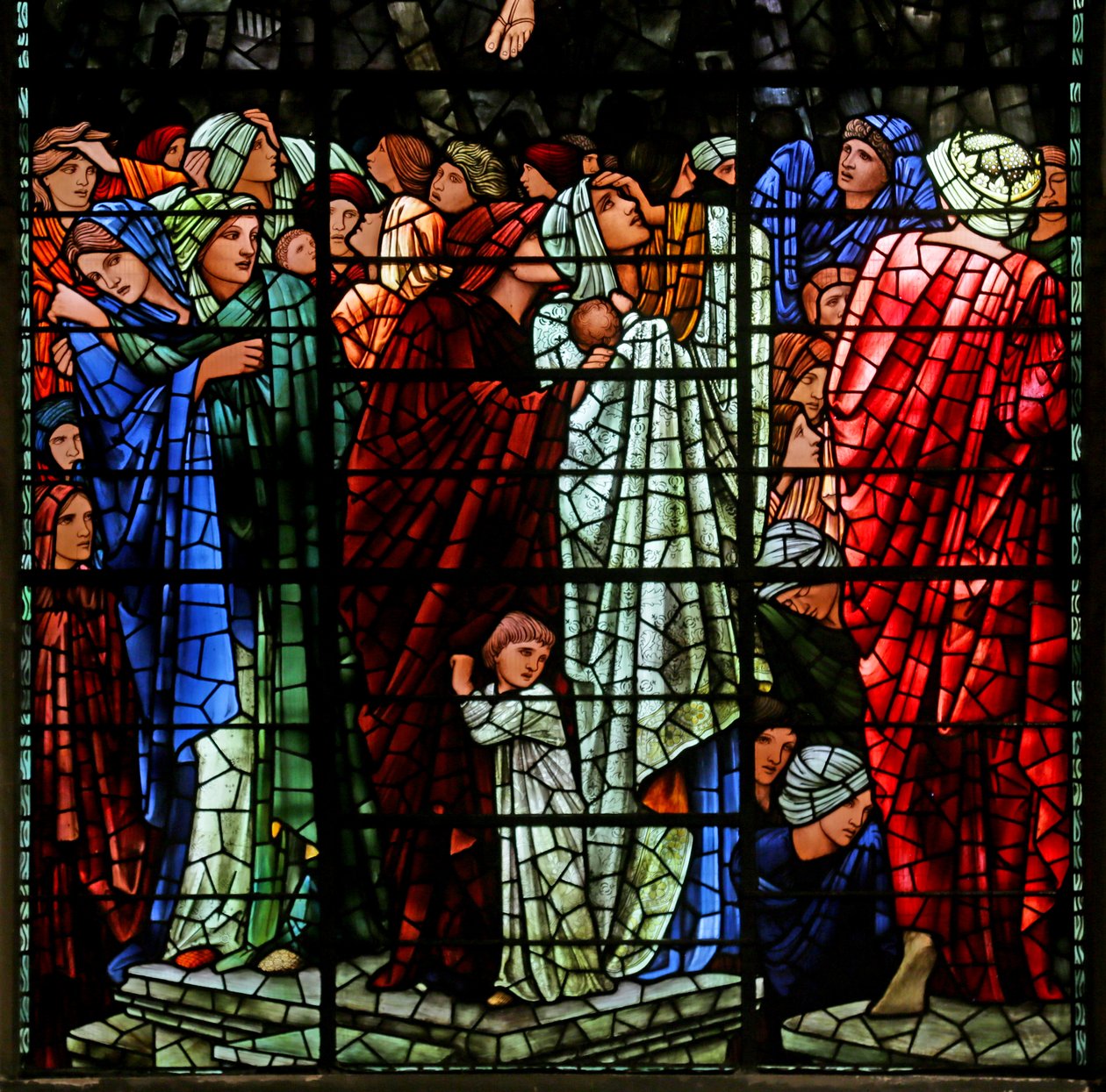 The Last Judgement, 1885-1897 (farget glass) av Edward Burne Jones