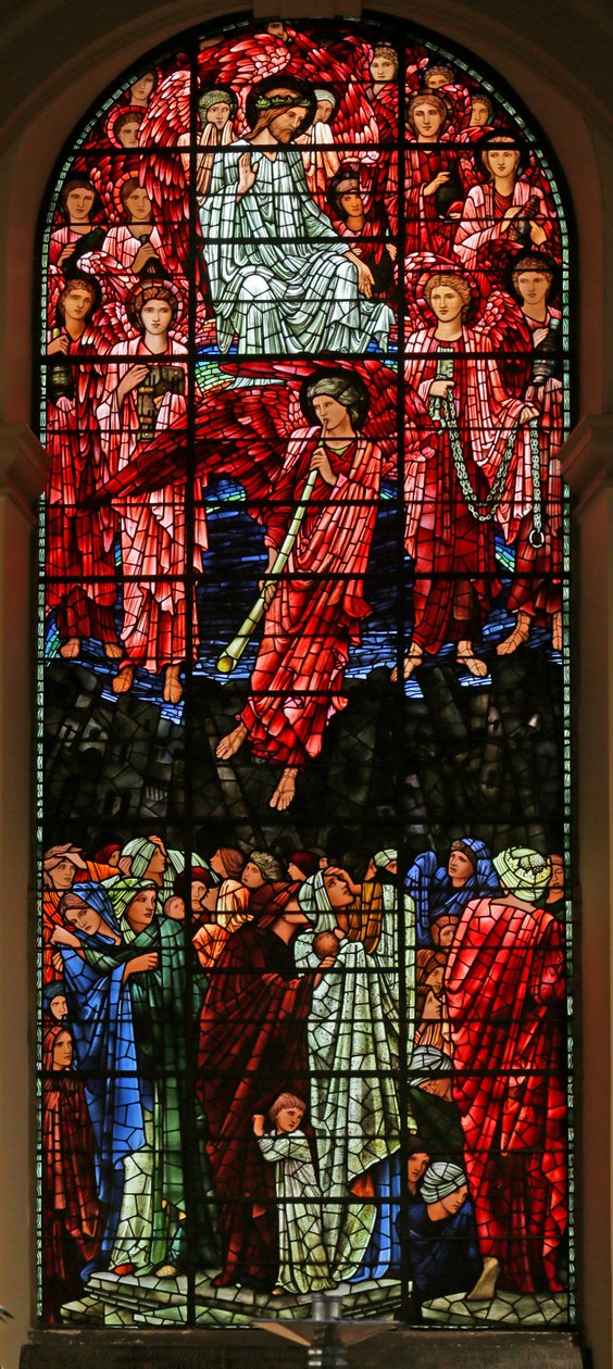 The Last Judgement, 1885-1897 (farget glass) av Edward Burne Jones