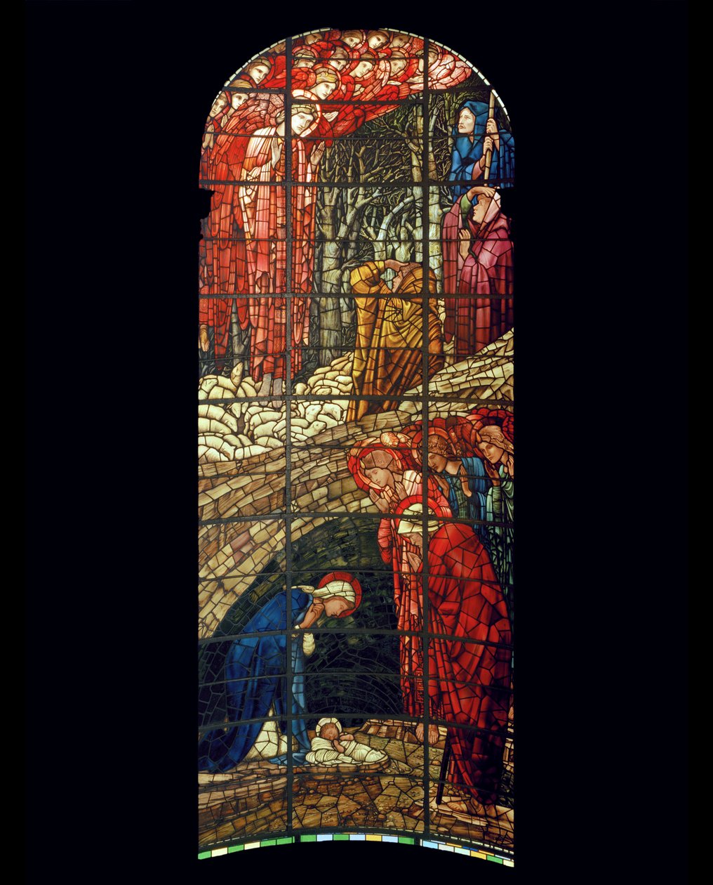 The Nativity Window, 1888 (farget glass) av Edward Burne Jones