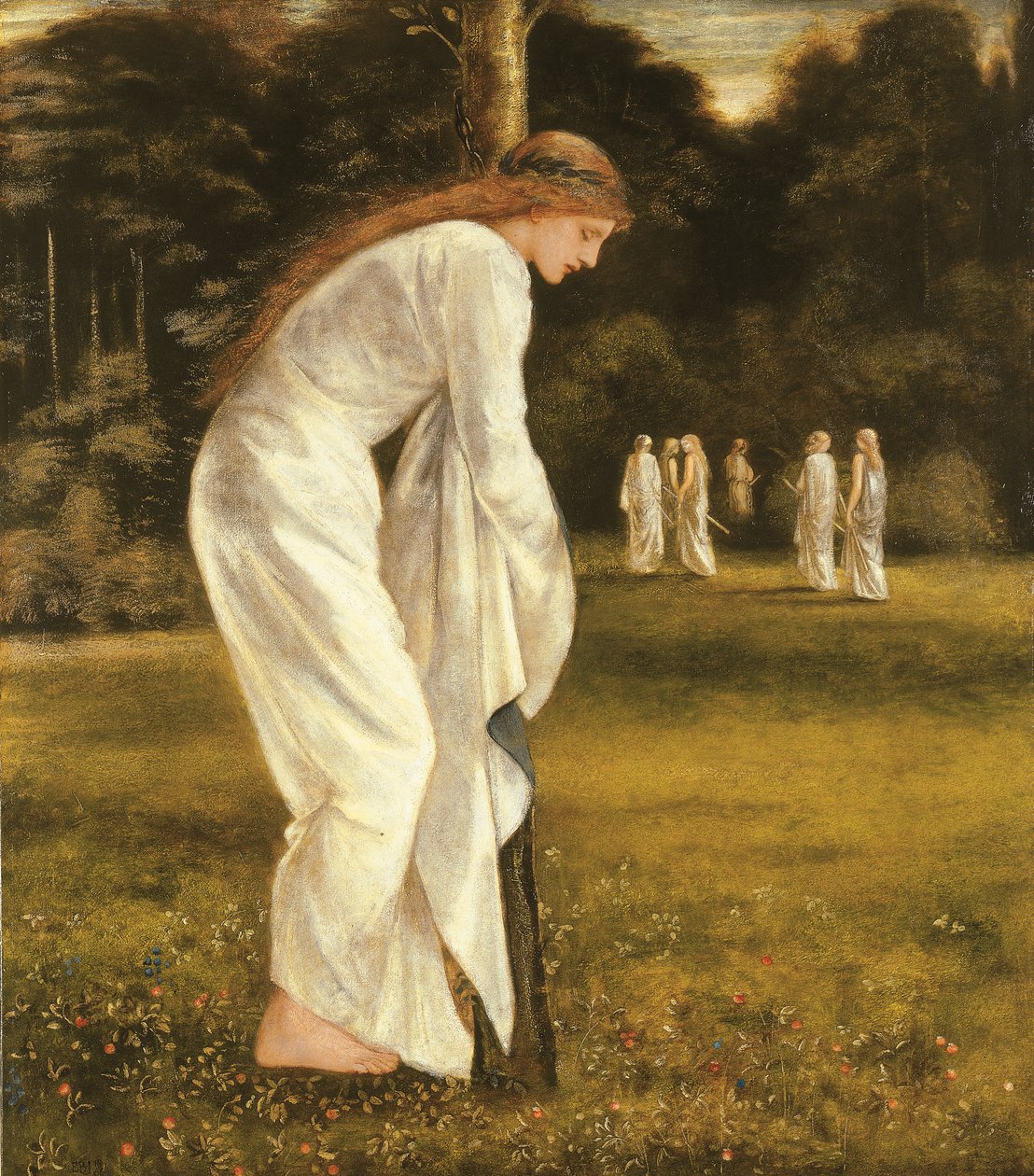 Prinsessen bundet til et tre av Edward Burne Jones