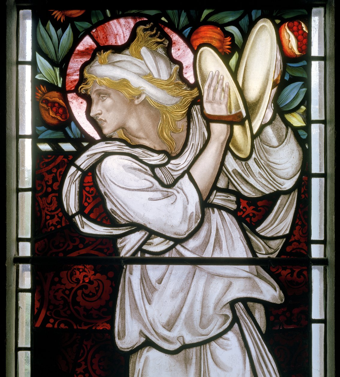 Waterford, St Michael & All Angels, Morris & Co., Edward Burne-Jones, Miriam detalj, 1872 av Edward Burne Jones
