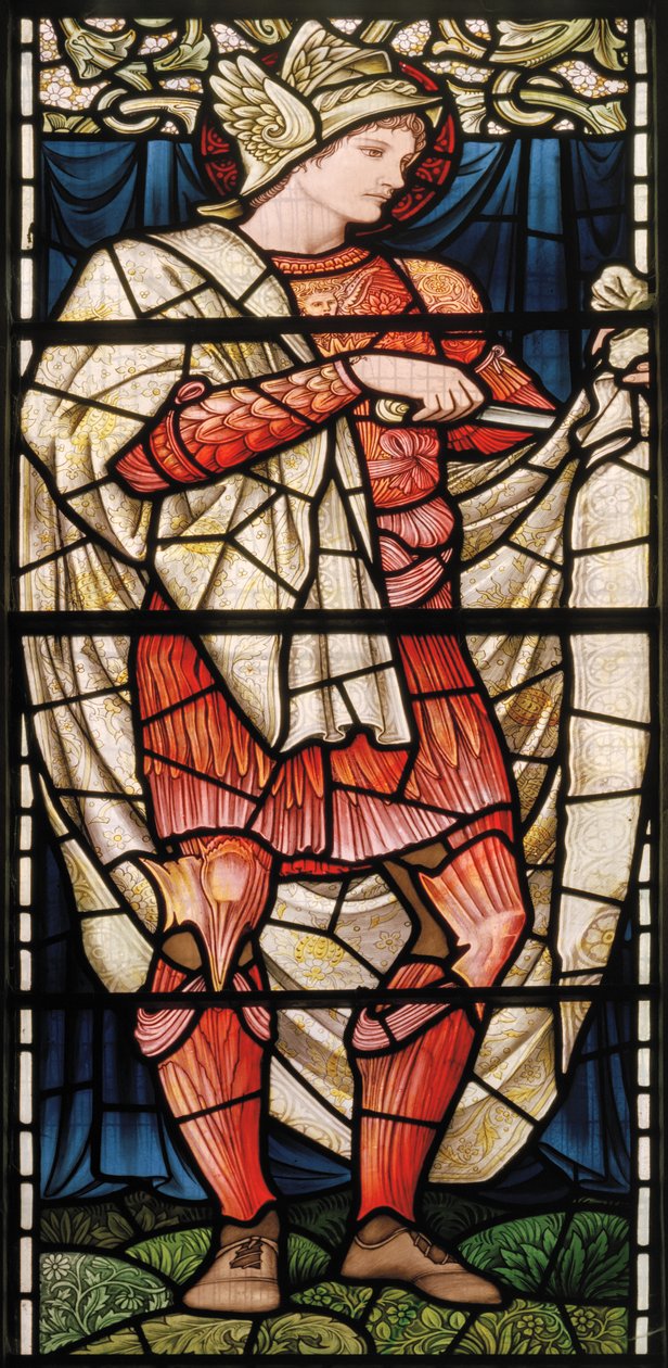 Wilden, All Saints, Morris & Co., Edward Burne-Jones, John Henry Dearle (1859-1932), St Martin, Generosity, 1902-1914, Louisa, Alfred, The Baldwins, statsminister, metodist, Worcestershire, Arts & C av Edward Coley and Dearle Burne-Jones