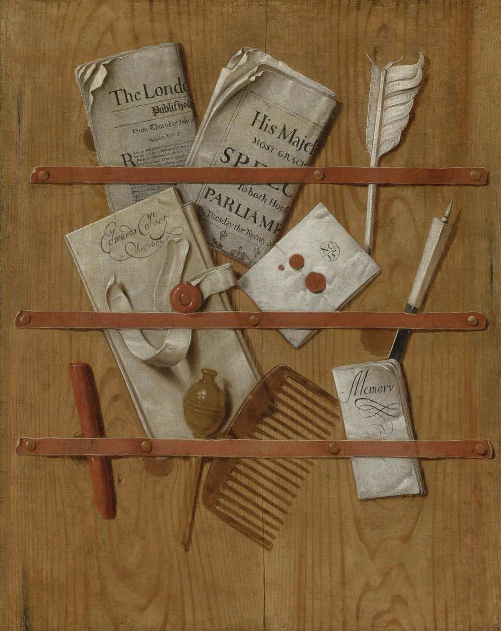 Trompe loeil, 1696 av Edward Collier