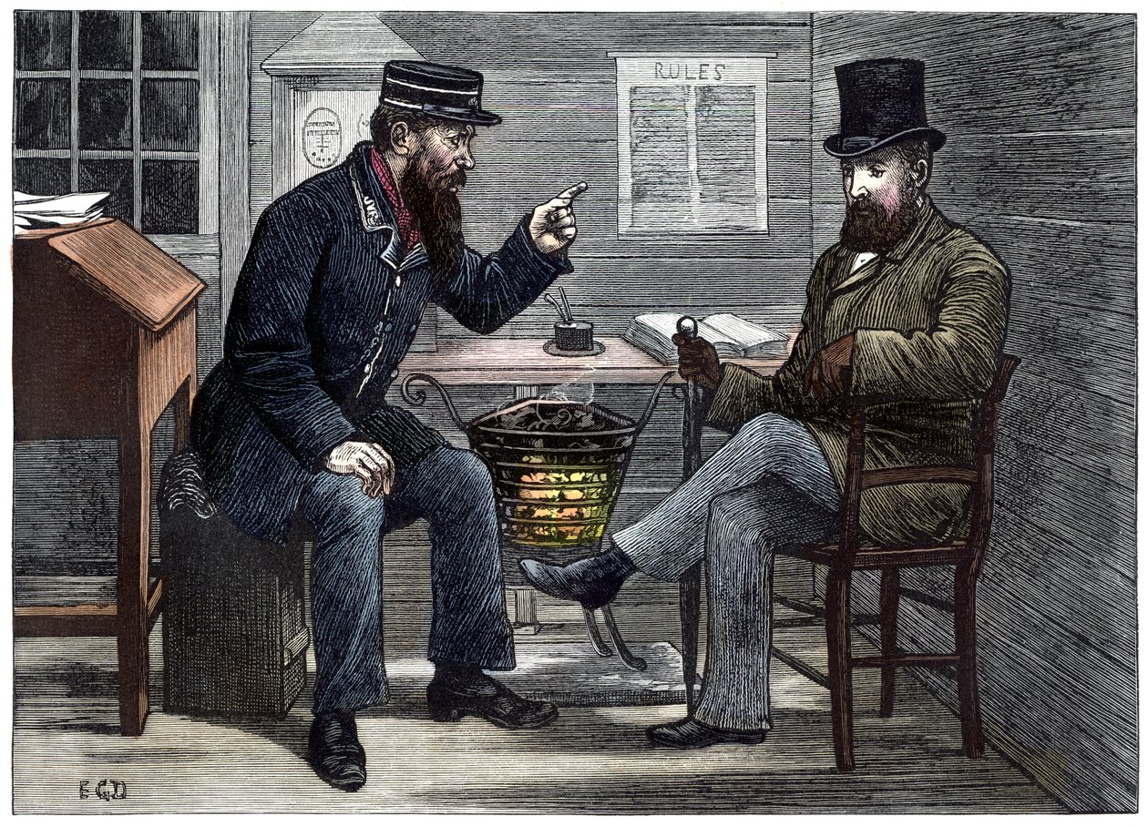 Signalmannen av Charles Dickens av Edward Dalziel
