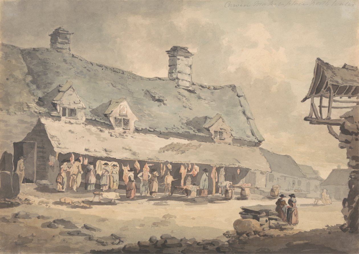 Corwen Marketplace, Nord-Wales av Edward Dayes