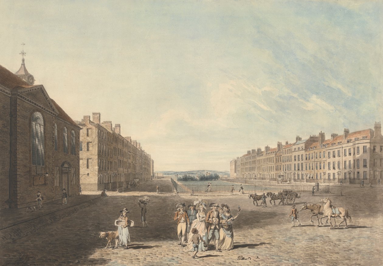 Queen Square, London av Edward Dayes