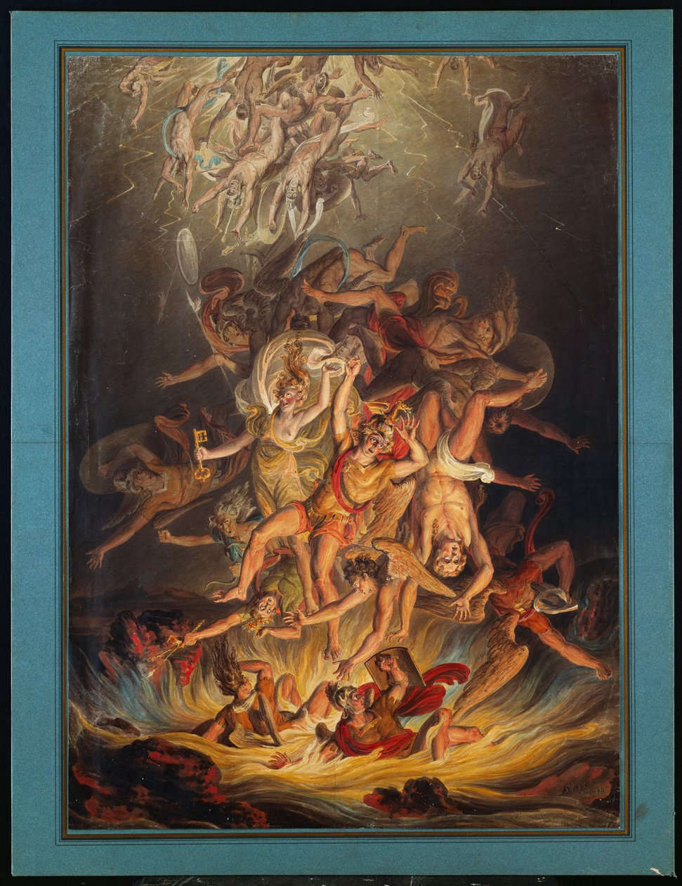 Englenes fall, 1798 av Edward Dayes