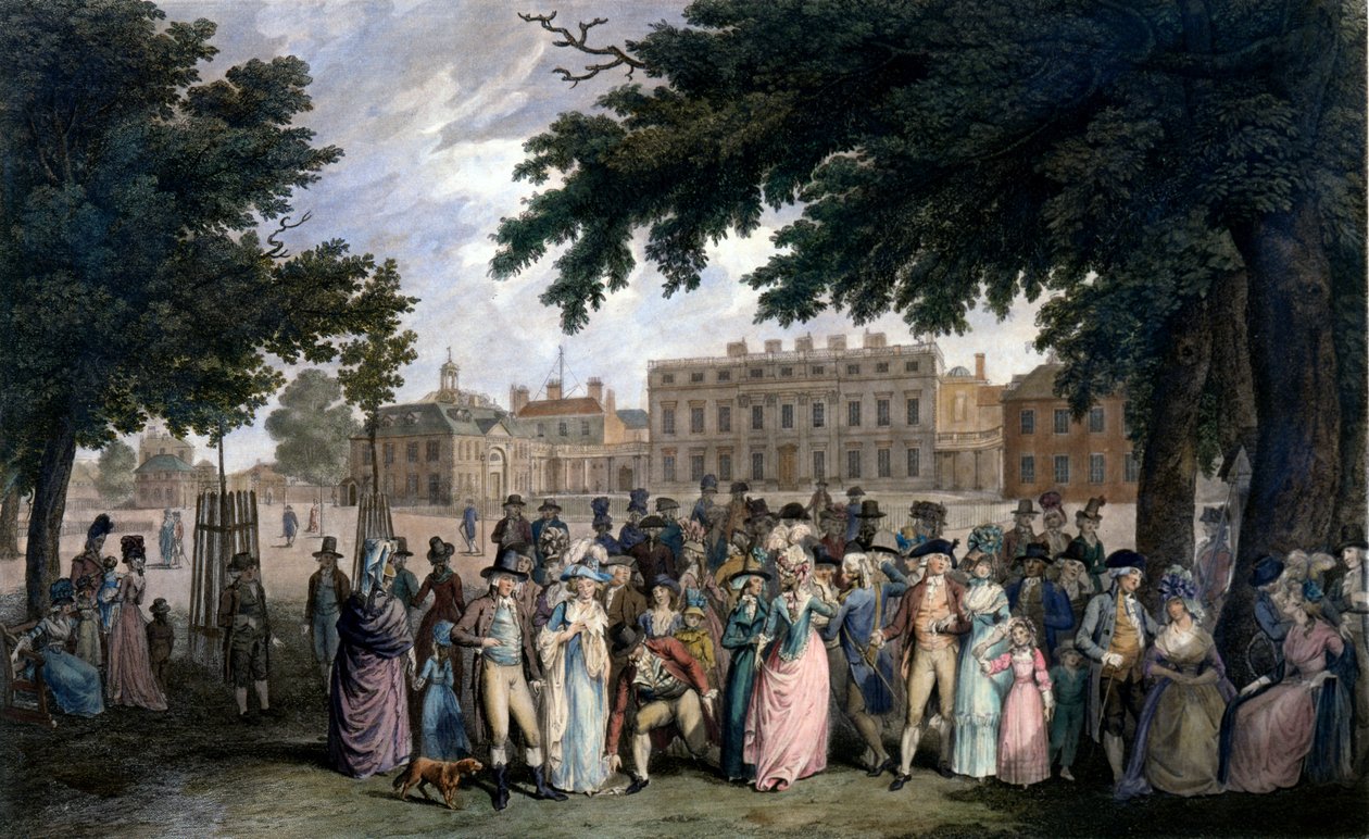 Promenaden i St James Park, ca. 1796 av Edward Days