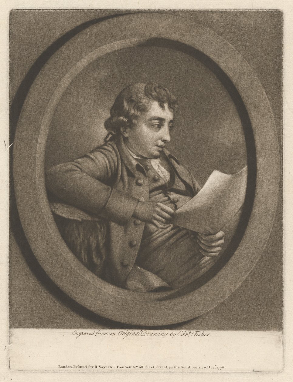 Burchell leser balladen av Edward Fisher