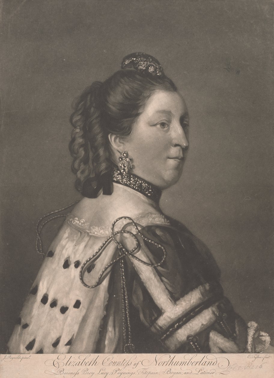 Elizabeth, grevinne av Northumberland av Edward Fisher