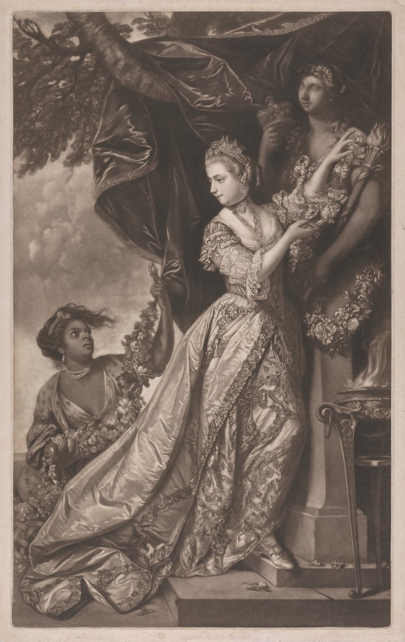 Lady Elizabeth Keppel og en tjener av Edward Fisher