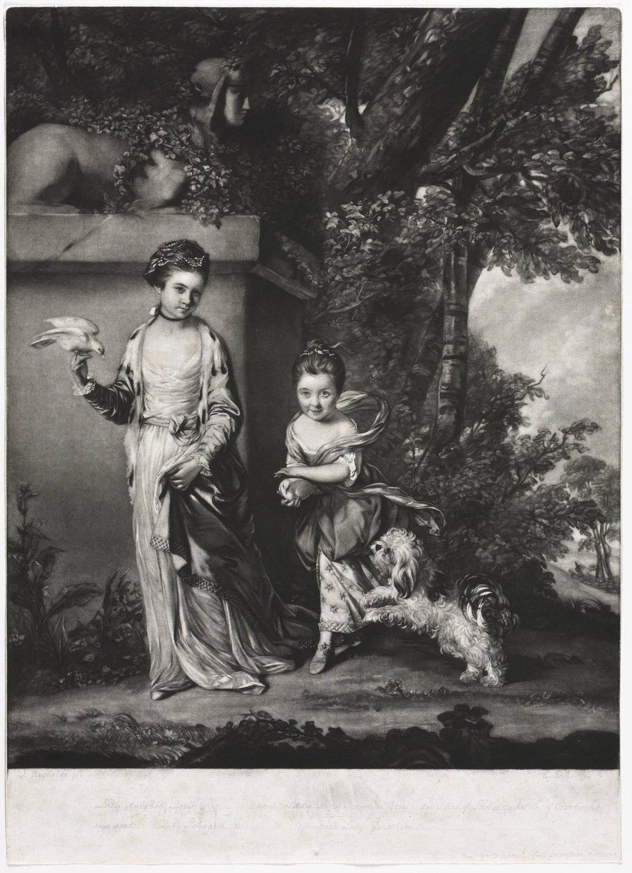 Damene Amabel og Mary Jemima Yorke av Edward Fisher