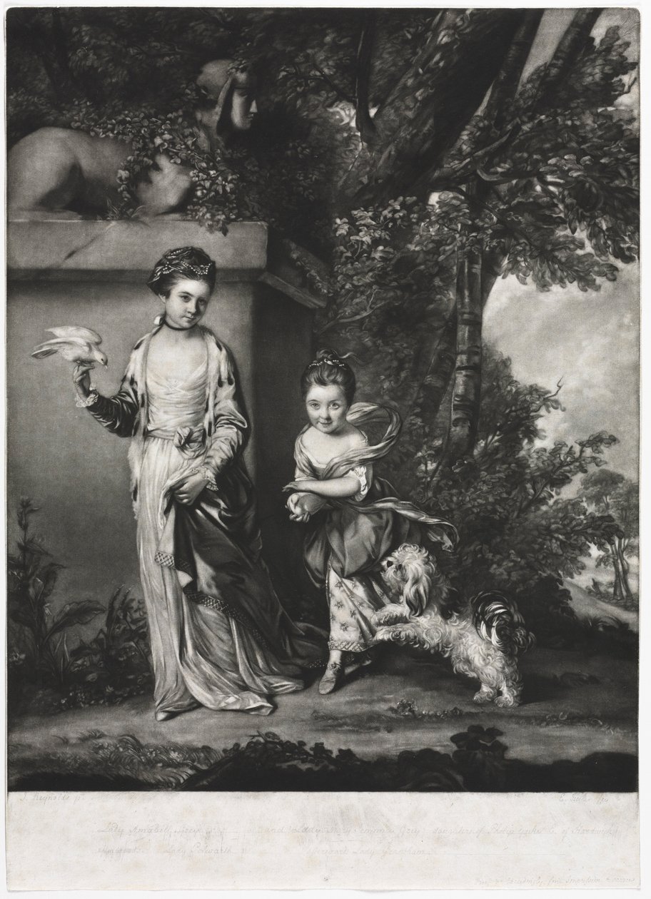 Damene Amabel og Mary Jemima Yorke, ca. 1761. av Edward Fisher