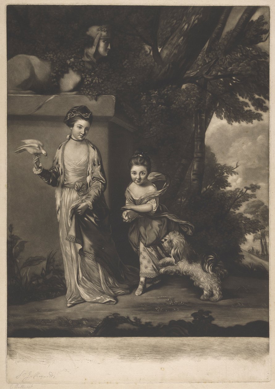 Damene Amabel og Mary Jemina Yorke av Edward Fisher