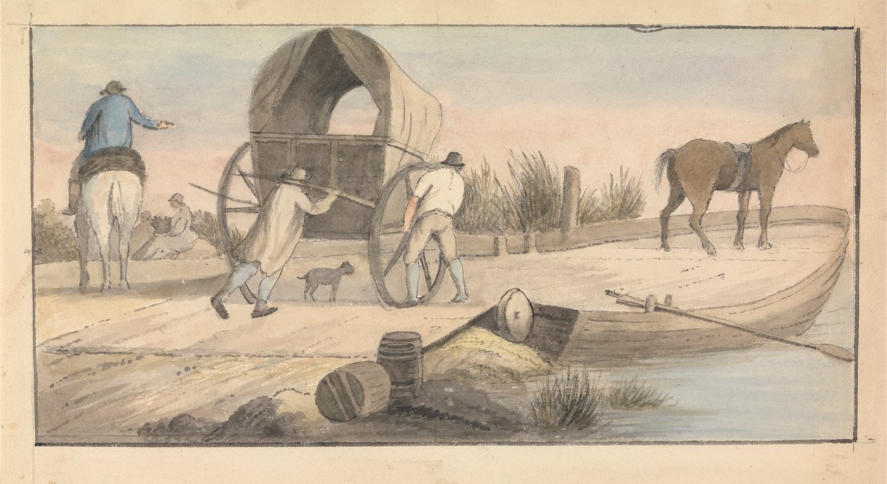 Går ombord på fergen av Edward Francis Burney