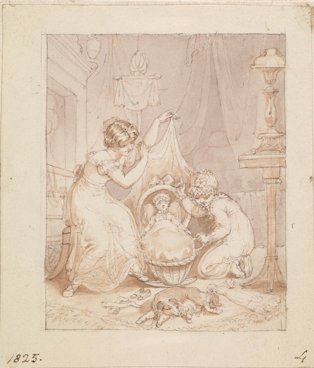 Illustrasjon for Den nye dukken: Uten tittel av Edward Francis Burney