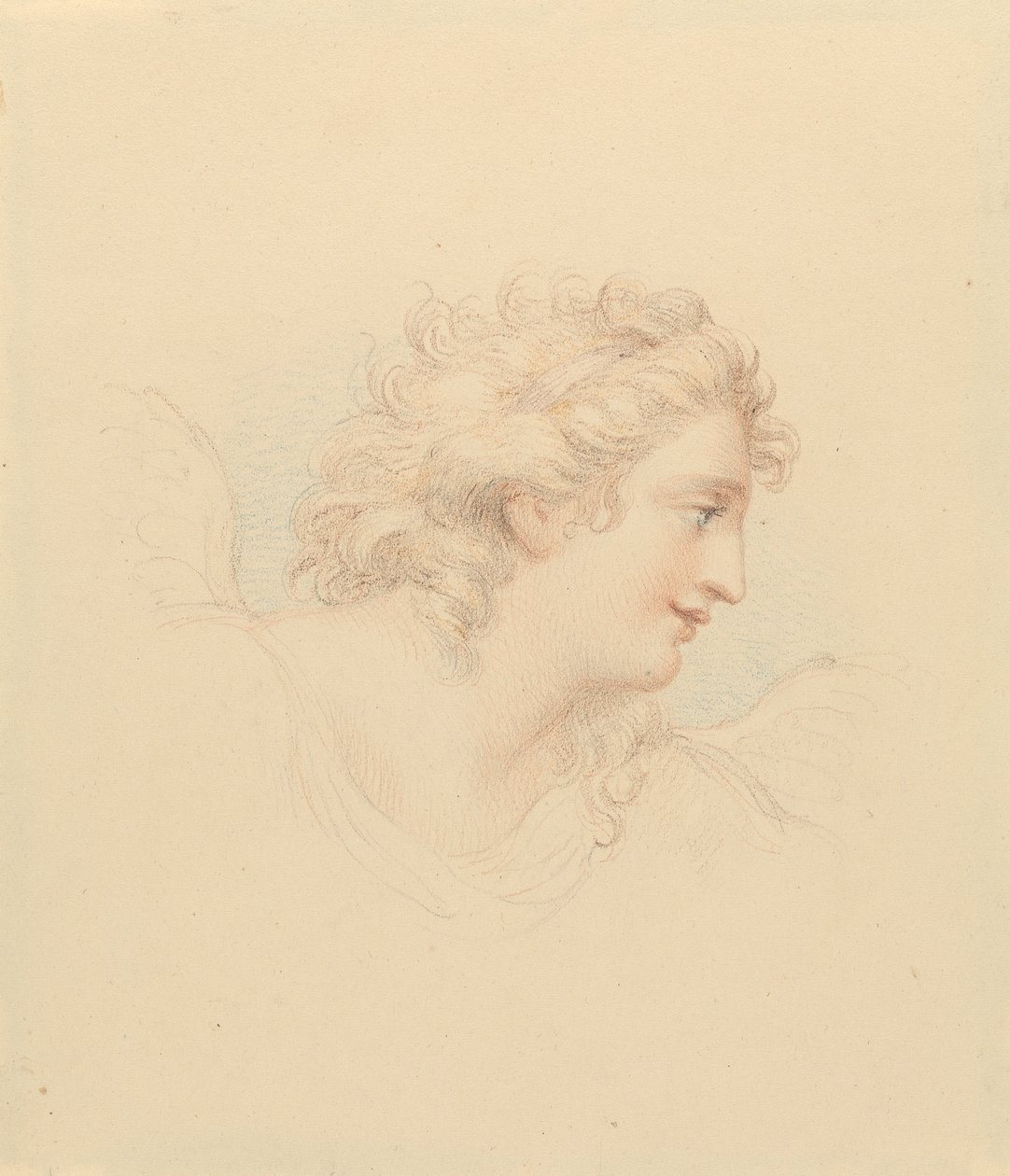 Profilstudie av kvinnelig hode av Edward Francis Burney