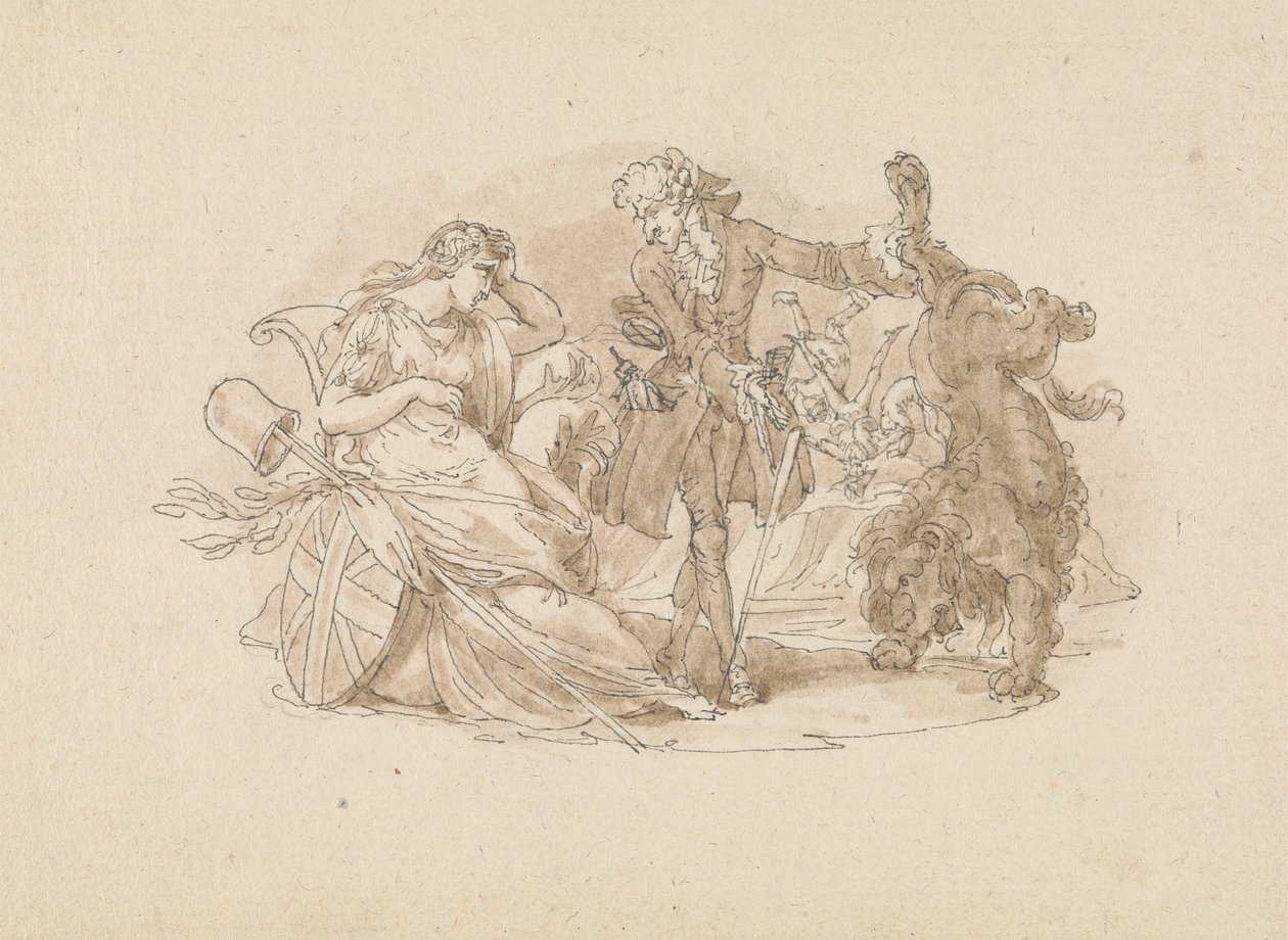 Teaterscene av Edward Francis Burney