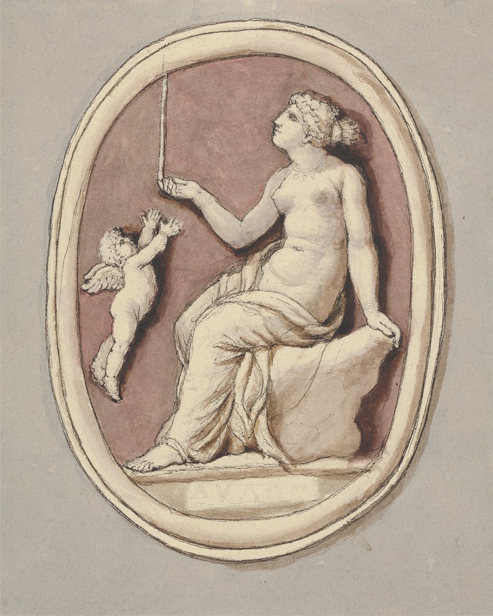 Venus og Amor av Edward Francis Burney