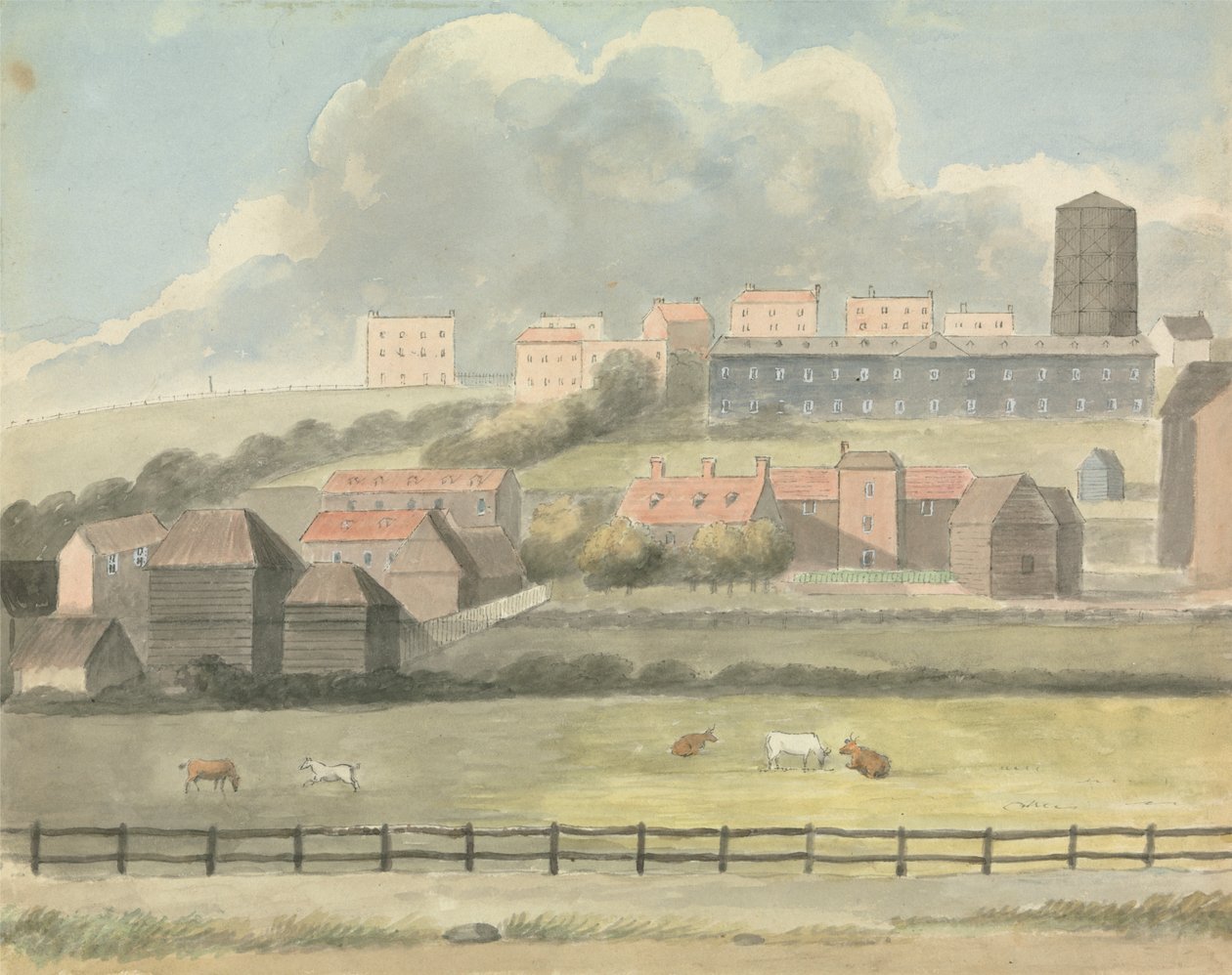 Utsikt ved Margate av Edward Francis Burney