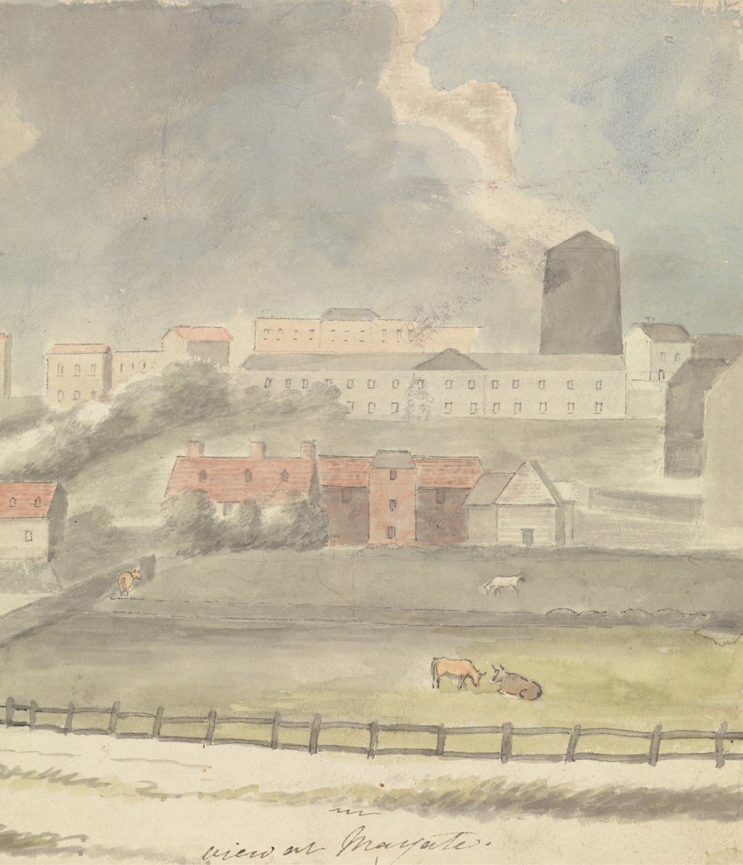Utsikt ved Margate av Edward Francis Burney