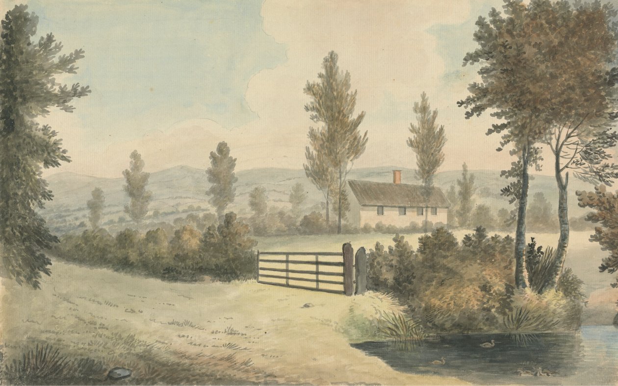 Utsikt på Rympton av Edward Francis Burney