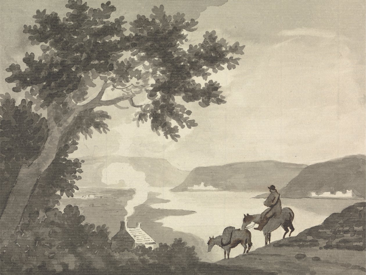 Utsikt nær Bristol av Edward Francis Burney