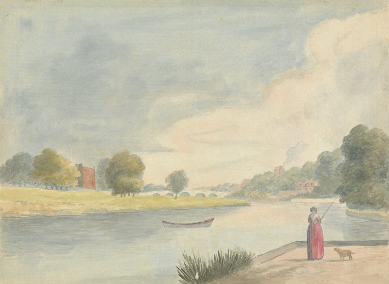 Kvinne fiske av Edward Francis Burney