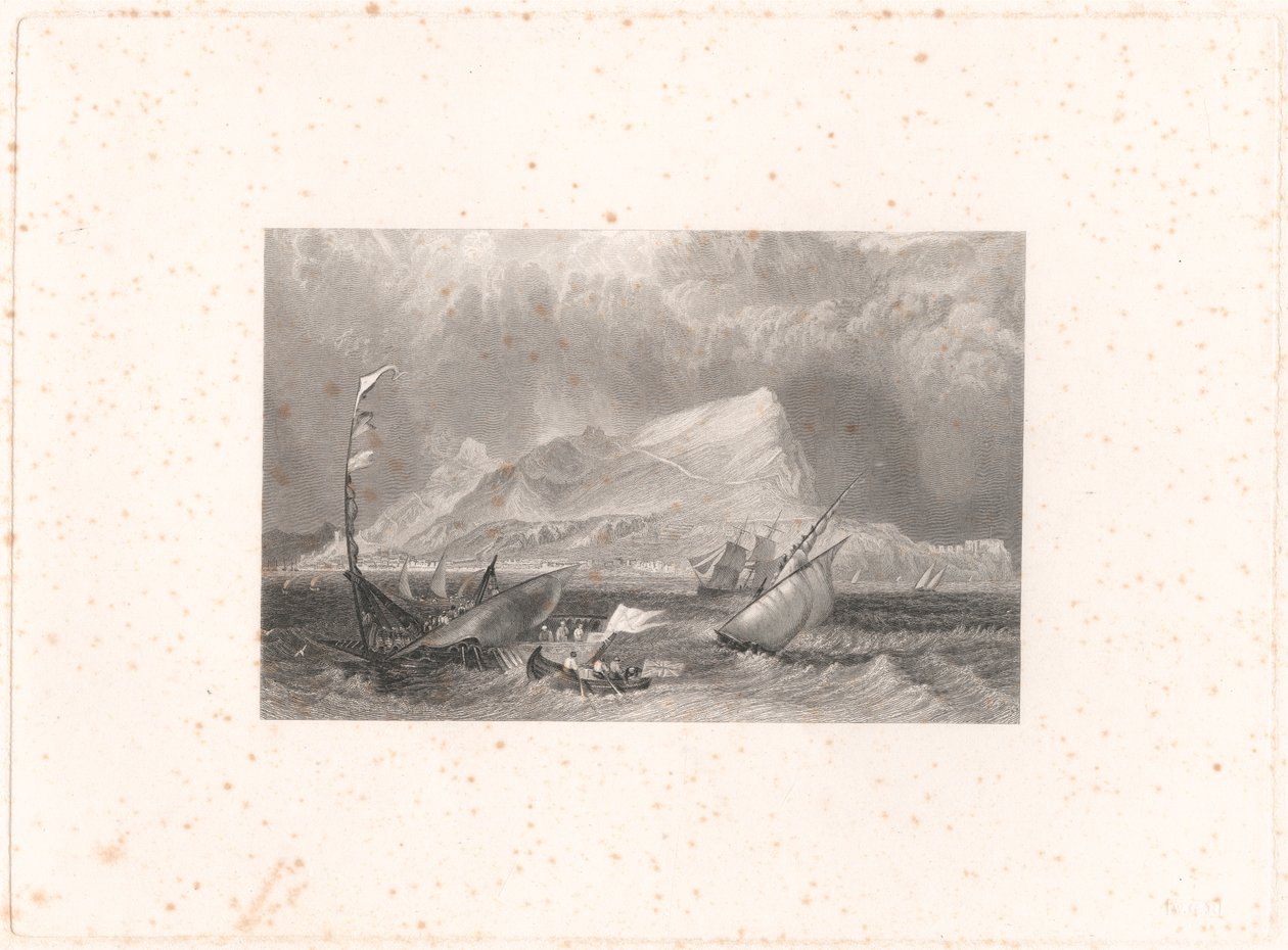 Gibraltar av Edward Francis Finden