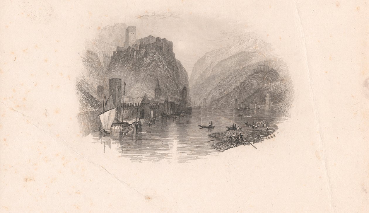Slottet Rhinen av Edward Francis Finden