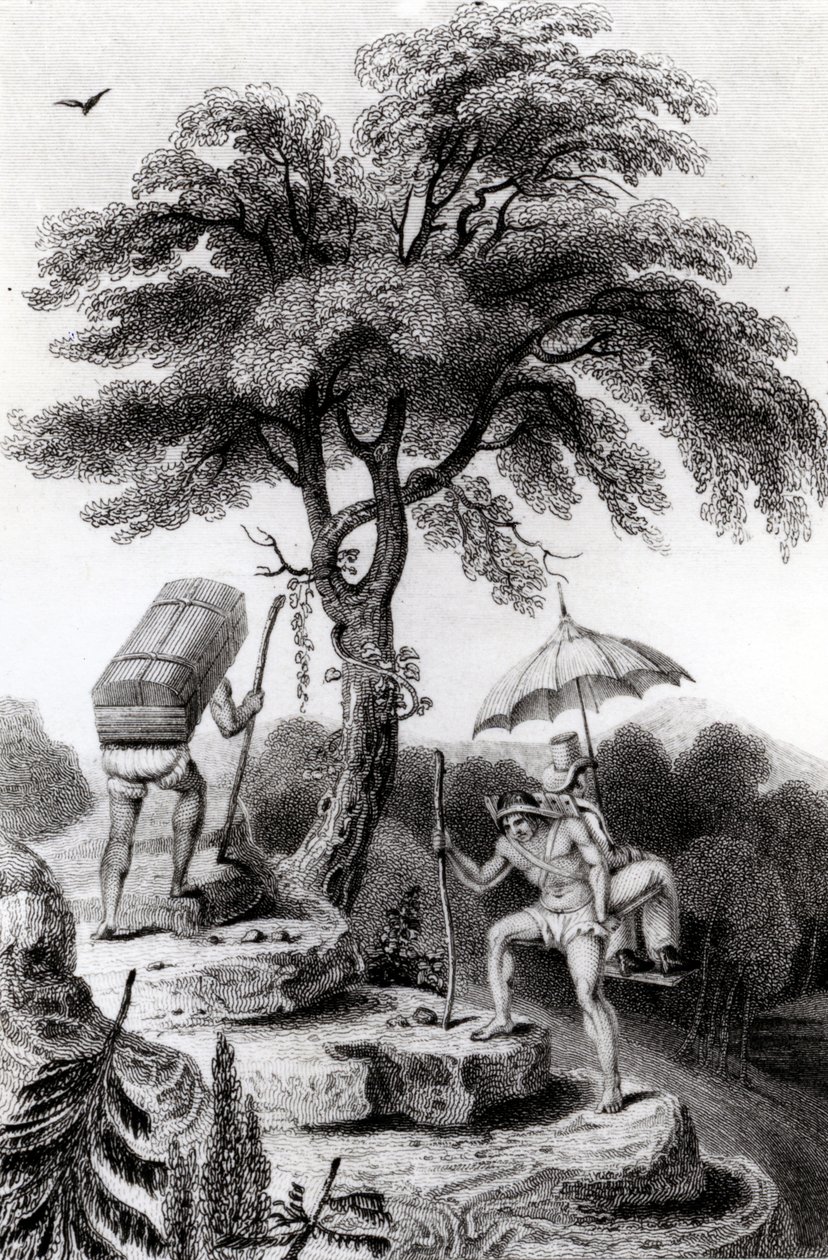 Utsikt over passet fra Quindio, illustrasjon fra "Reiser gjennom de indre provinsene i Colombia" av John P. Hamilton, publisert 1827 av Edward Francis Finden