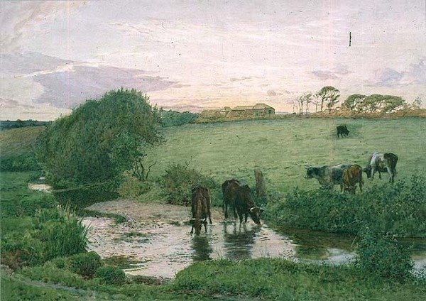 Nær St. Mawgan, Cornwall av Edward Frederick Brewtnall